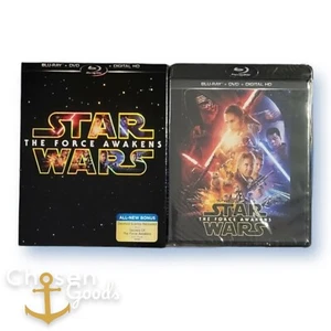 Star Wars Episode VII 7 The Force Awakens Sealed Blu-ray DVD Digital w/Slipcover - Picture 1 of 4