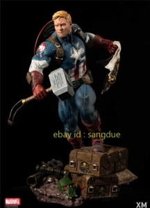 XM Studios 1/4 Marvel Ultimate Captain America B Statue Figure Deluxe In Stock - Picture 1 of 5