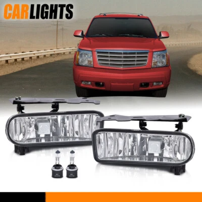 Clear Front Fog Lights Lamps Fit For 2002-2006 Cadillac Escalade - Image 1 of 4