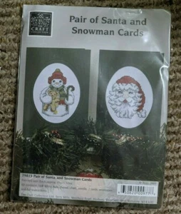 Bastelsammlung Kreuzstich Set 2000 Paar Weihnachtskarten Weihnachtsmann Schneemann - Bild 1 von 2