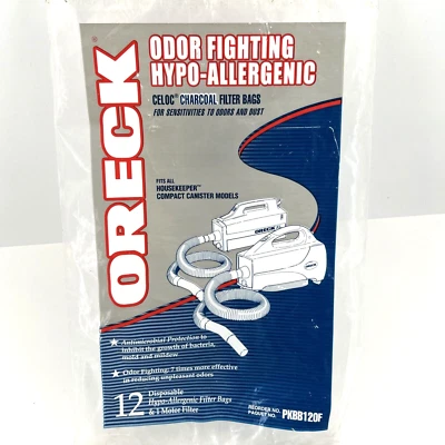 Bolsas de filtro de carbón Oreck para combatir olores hipoalergénicas CELOC PKBB120F paquete de 10 Foto 1 de 4
