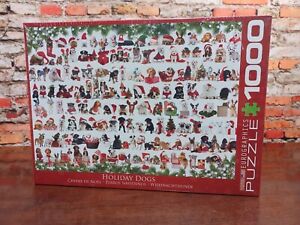 EUROGraphics Holiday Dogs Jigsaw Puzzle 1000-Piece Holiday  collection  new