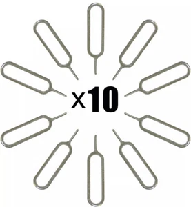 10Pc / Set Sim Card Tray Remover Eject Ejecteur Pin De La Touche Pin Outil A - Zdjęcie 1 z 9