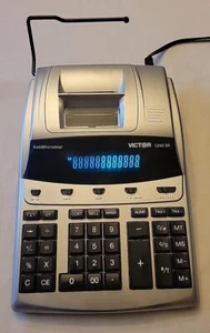 Tested Victor 1240-3A 2 Color Printing Electronic Calculator *Left 5 Digits Dim* - Picture 1 of 5