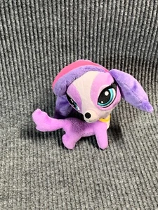 Littlest Pet Shop 9” Plush Zoe Trent Dog Purple Spaniel Hasbro Stuffed Animal - Picture 1 of 9