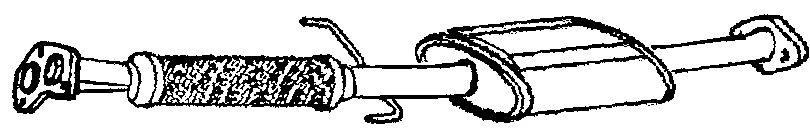 TY672A FRONT SILENCER FOR TOYOTA PREVIA 2.4 1990-2000 - Image 1 of 1