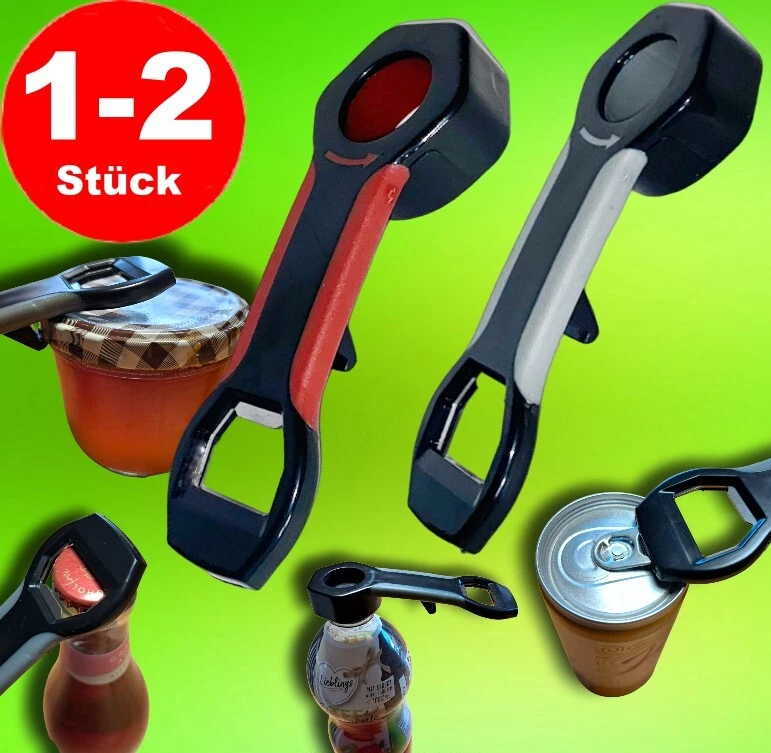 1 - 2x Universalöffner Glasöffner Deckelöffner Schraubdeckelöffner Multiöffner - Bild 1 von 1