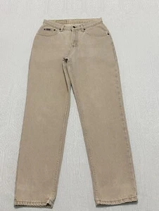 Vintage USA Y2K Riders Denim Straight Jeans Womens Size 10 Petite Beige - Picture 1 of 9