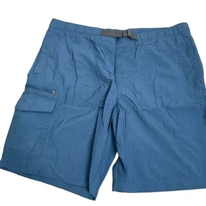 Columbia Omni Shade River Shorts M Blue Mesh Brief Belted Pockets Pullon Nylon - Picture 1 of 5