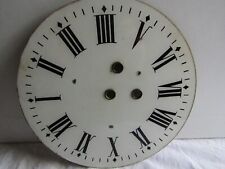 ancien cadran pour horloge pendule oeil de boeuf  en verre diametre 24.5 m