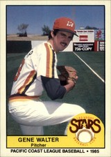 1985 Las Vegas Stars Cramer #112 Gene Walter
