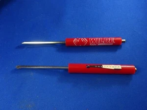 Wilde Tool 2032 (2) 5" umkehrbarer Taschenschraubendreher mit Magnet USA - Bild 1 von 6