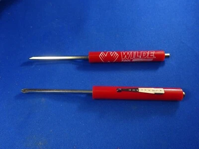 Wilde Tool 2032 (2) 5" Reversible Pocket Screwdriver with Magnet USA