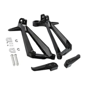 Black Rear Passenger Foot Pegs Bracket Fit For Yamaha YZF-R3 2015 2016 2017 2018 - Picture 1 of 3