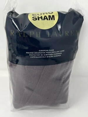 Almohada Ralph Lauren European Sham púrpura talla 26 x 26 pulgadas nuevo paquete abierto Foto 1 de 4