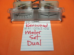 📈KENWOOD B31-0262-05 DUAL TUNING METER SET KR-4070 STEREO RECEIVER - Picture 1 of 4