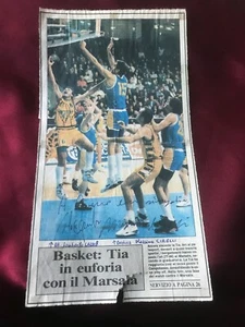 Original Autogramme LAMBERTO HEAT & MAXIMUM CIRELLI - Basketball ITALIEN - PERSÖNLICH - Bild 1 von 2