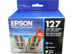 Epson T127520 Color Ink Cartridges - Cyan, Magenta, Yellow