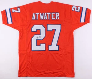 Steve Atwater Autographed Orange Pro Style Jersey- JSA Witnessed Auth *2 - Picture 1 of 3