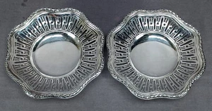 Pair of Andre Aucoc Paris French 950 Silver Reticulated Cake Stands C.1887-1911 - Picture 1 of 10