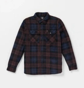 Sobrecamisa Volcom Bowered Fleece chaqueta camisa (rojo/azul) - Imagen 1 de 3