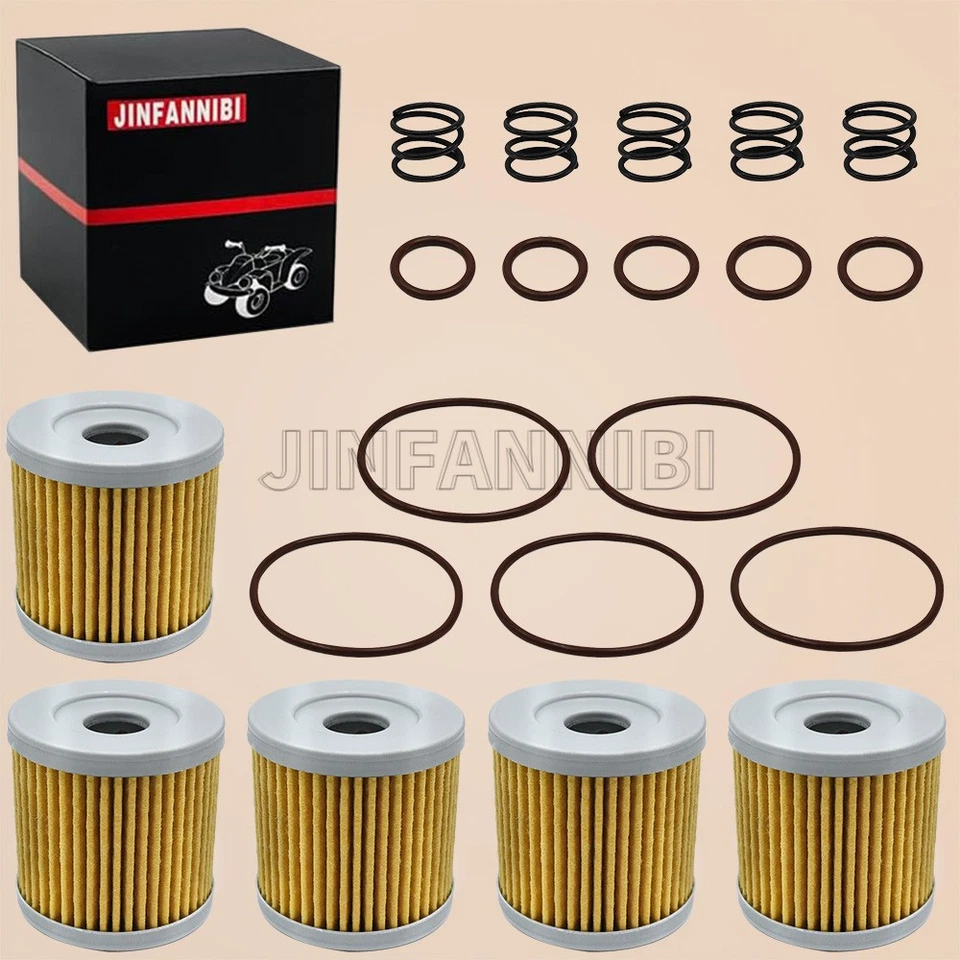 Kit de 5 filtros de aceite para Suzuki DRZ400 Quadsport Z400 Quadracer 450 LTZ400 LTR450 Foto 1 de 4