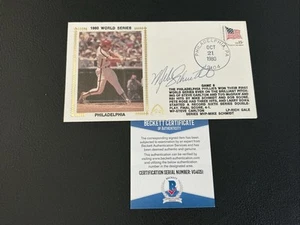 Mike Schmidt Signed 1980 First Day Cover FDC Envelope Cachet Beckett COA - Picture 1 of 1