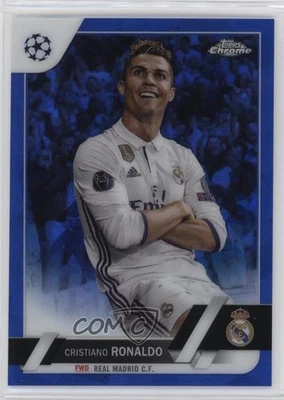 2022 Topps Chrome Sapphire Edition UEFA Club Competitions Cristiano Ronaldo #14 - Image 1 of 2