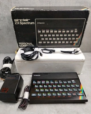 Boxed Vintage Retro Sinclair ZX Spectrum 48k Computer Complete Free P&P *TESTED* - Image 1 of 4