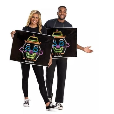 Lite Brite Hasbro Juguete Iluminado Halloween Disfraz Sin Cordones Talla Única Adulto Adolescente Foto 1 de 4