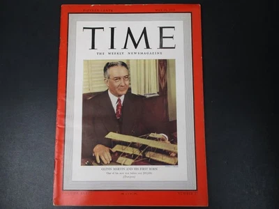 Time The Weekly News Magazine Glen Martin Volume XXXIII No 22 May 29 1939 - Image 1 of 3