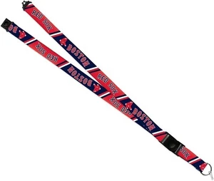 Boston Red Sox Lanyard Keychain Double Sided Breakaway Safety Design Adult 18... - Picture 1 of 7