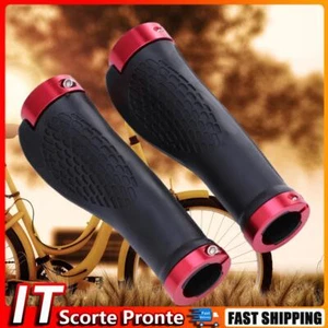 Manopole ergonomiche per manubrio da bicicletta in gomma MTB Mountain Bike Lock- - Foto 1 di 5