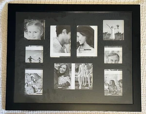 18" x 22" Collage Black Frame for Multiple Pictures with Black Mat. Pre-owned - Picture 1 of 7