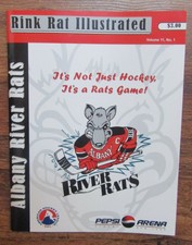 2005-2006 Albany River Rats AHL Program Rink Rat Illustrated Magazine 