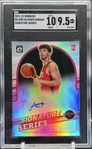 Alperen Sengun 2021 Optic Signature Series Rookie Auto Prizm HOLO SGC 9.5 / 10 - Picture 1 of 3