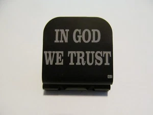 In GOD We Trust Laser Etched Aluminum Hat Clip Brim-it - Picture 1 of 9