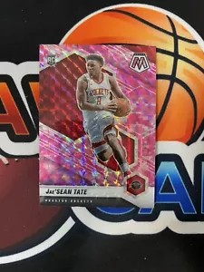 2021 PANINI MOSAIC JAESEAN TATE PINK CAMO ROOKIE CARD RC HOUSTON ROCKETS #214 - Foto 1 di 2