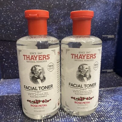 2x Tónico facial THAYERS sin alcohol pétalo de rosa bruja hamamelis con aloe vera NUEVO Foto 1 de 4