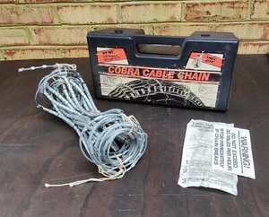 Cobra Cable Tire Snow Chains, Stock #1026 Never Used *Tire Size Chart In Photos* - Picture 1 of 5