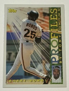 Barry Bonds 1996 Topps Pro Files #NL-03 - San Francisco Giants - Picture 1 of 2