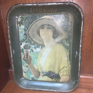 Coca Cola 1920 Vintage/Original "Golfer Girl" Tray - Picture 1 of 6