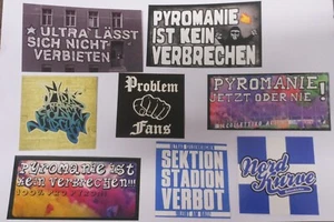 Aufkleber ULTRAS Gelsenkirchen Schalke u.a. 8x Protest Fußball Fans Set 7 #FPA22 - Bild 1 von 1