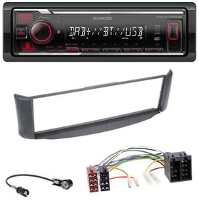 Kenwood MP3 Bluetooth USB DAB Autoradio für Smart ForTwo 450 grau ohne Metallsch - Bild 1 von 8