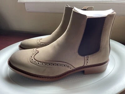 KENNETH COLE REACTION KNOCK CHELSEA BOOT MENS SIZE 7.5 M TAUPE NEW - Image 1 of 4
