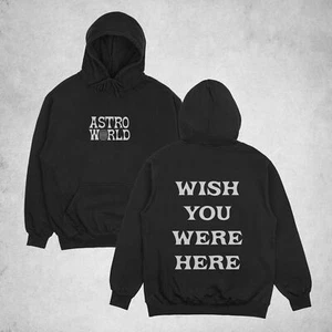 Travis Scott Astroworld 'Wish You Were Here' Hoodie, Travis Scott Merch - Foto 1 di 7