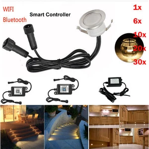 Φ31mm Wifi Bluetooth Controller LED Deck Lights Garden Stair Lighting Lamp IP67 - Picture 1 of 27