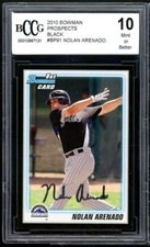 2010 Bowman Prospects Black #BP91 Nolan Arenado Rookie Card BGS BCCG 10 Mint+