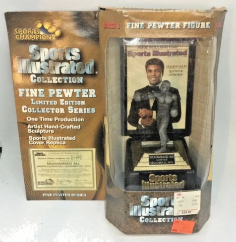 1997 Sports Illustrated Collection Muhammad Ali Unopened Fine Pewter Figure Cover