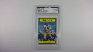 Dan Fouts 1983 Topps #3 rompe récords certificado PSA/ADN firmado a mano automático - Imagen 1 de 2